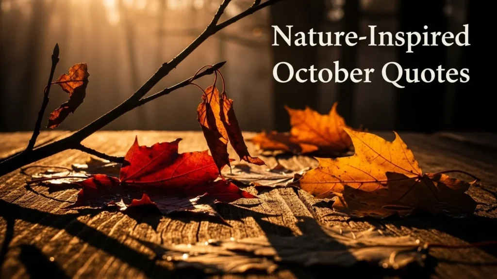 Nature-Inspired October Quotes