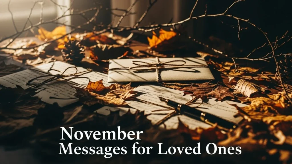 November Messages for Loved Ones