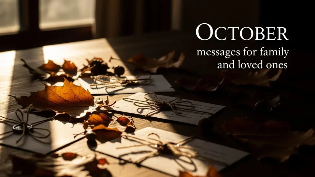 October messages for family and loved ones