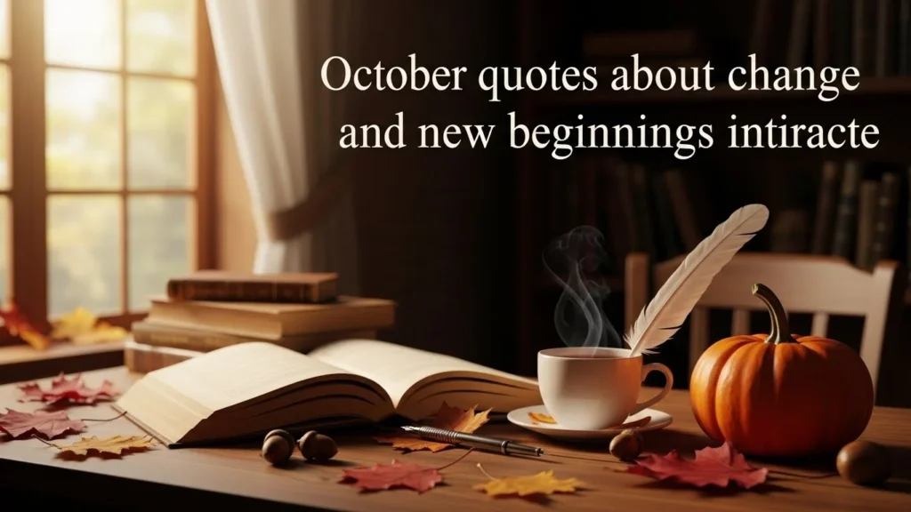 October quotes about change and new beginnings