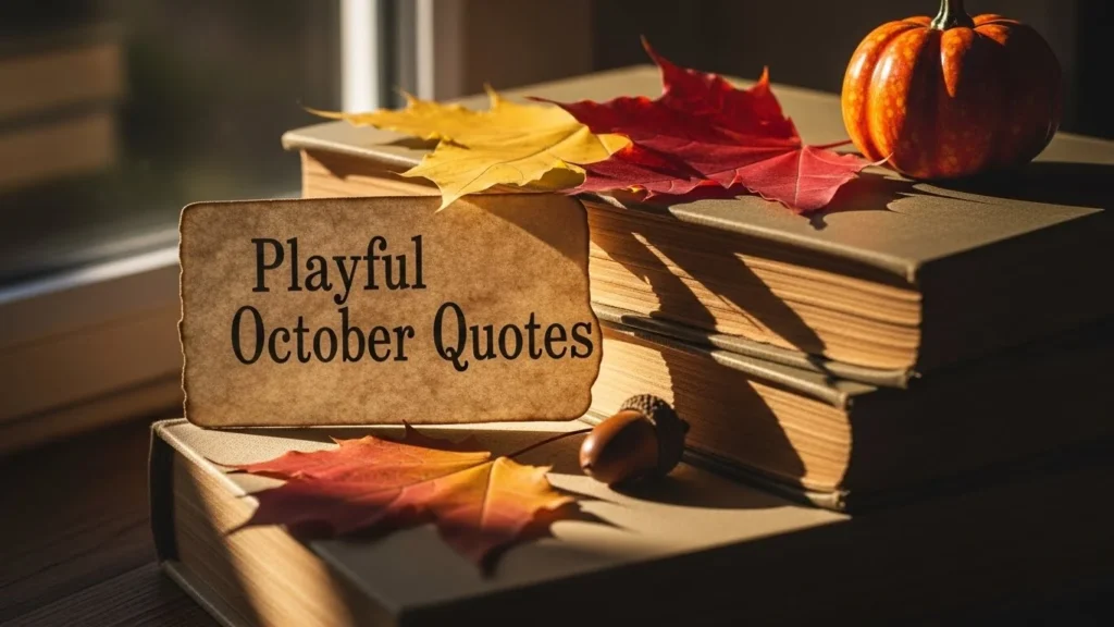 Playful October Quotes