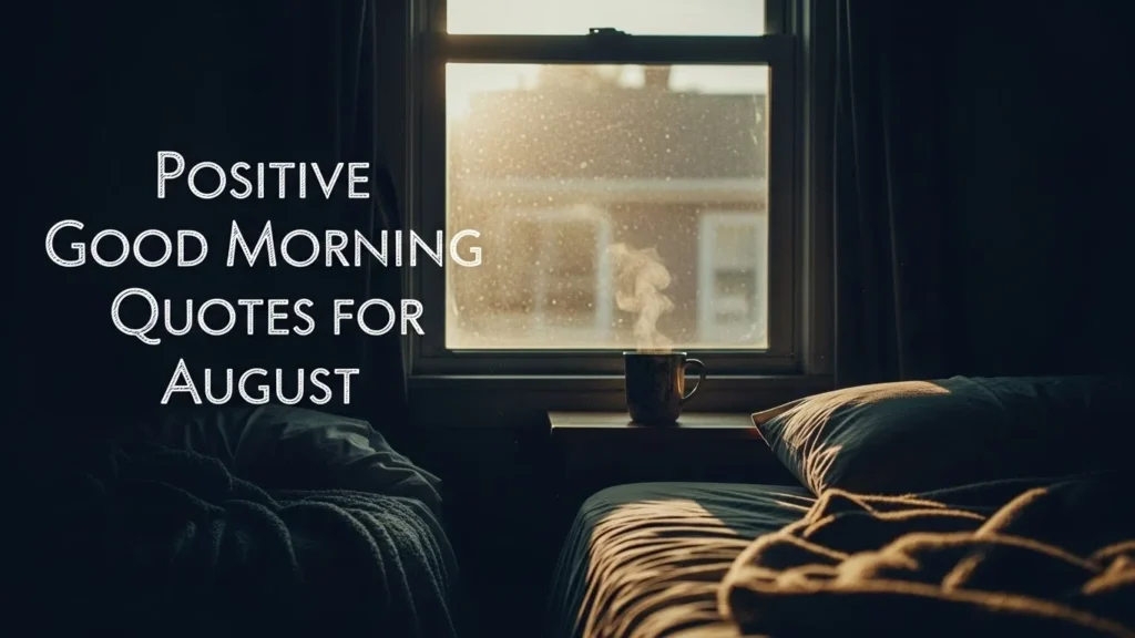 Positive Good Morning Quotes for August