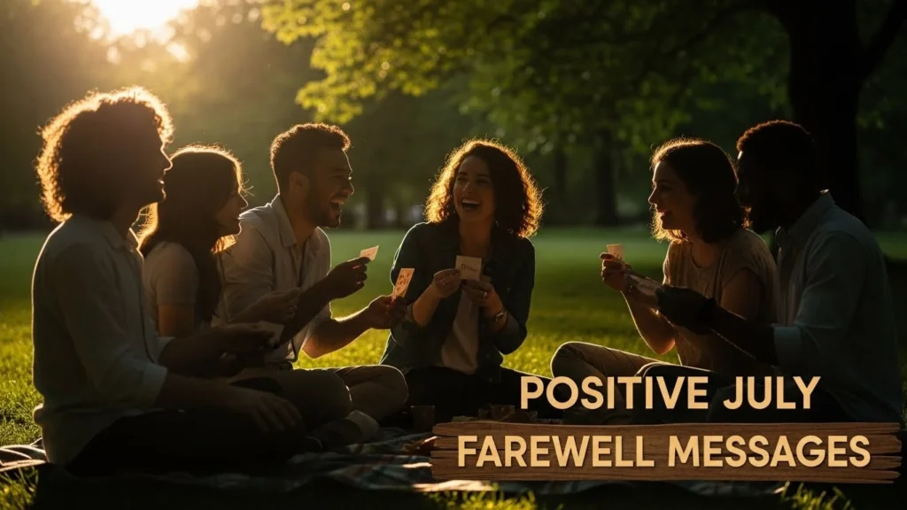 Positive July Farewell Messages