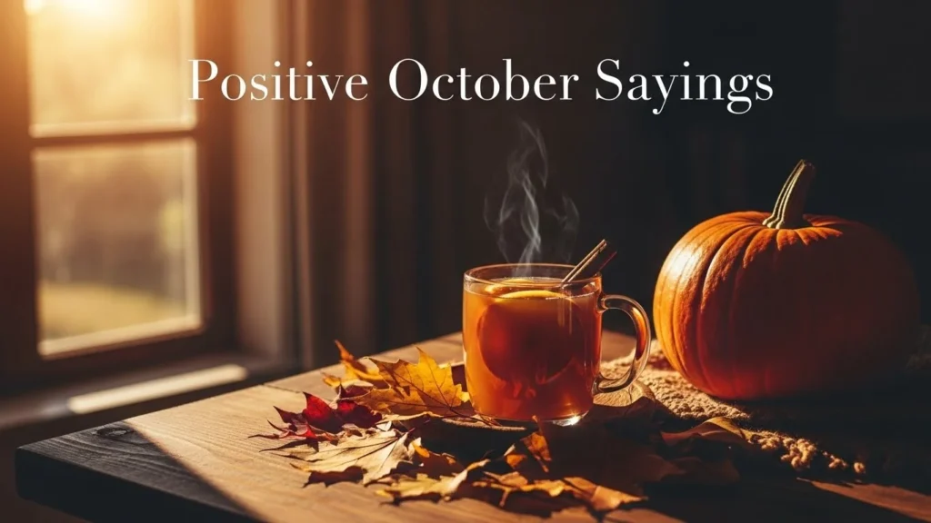 Positive October Sayings
