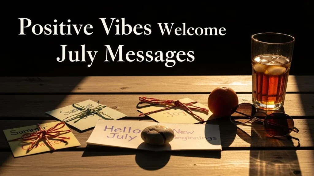 Positive Vibes Welcome July Messages