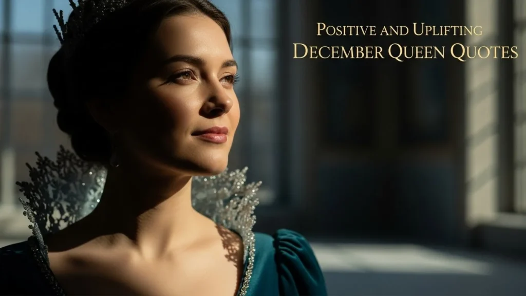 Positive and Uplifting December Queen Quotes