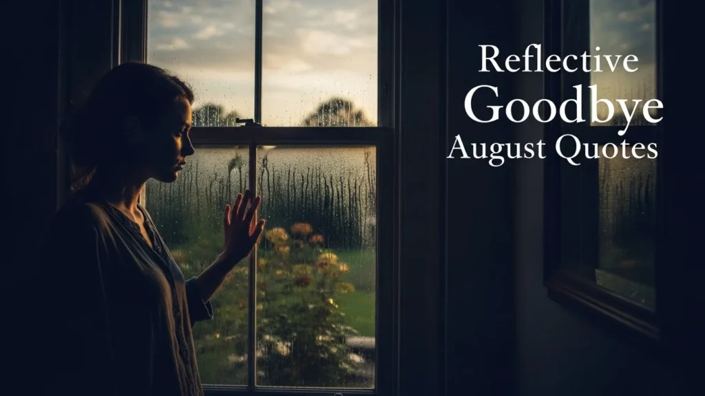 Reflective Goodbye August Quotes