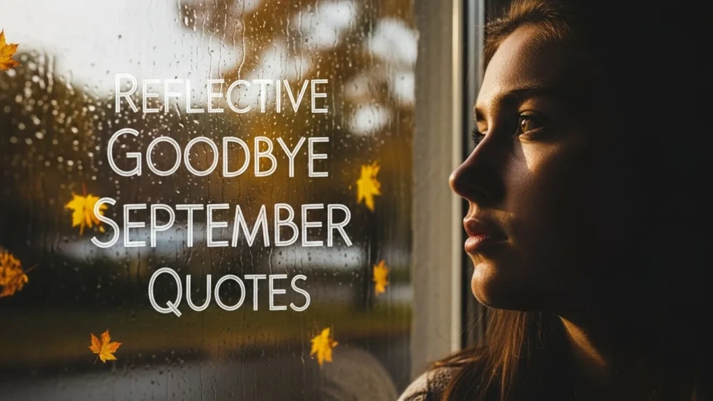 Reflective Goodbye September Quotes