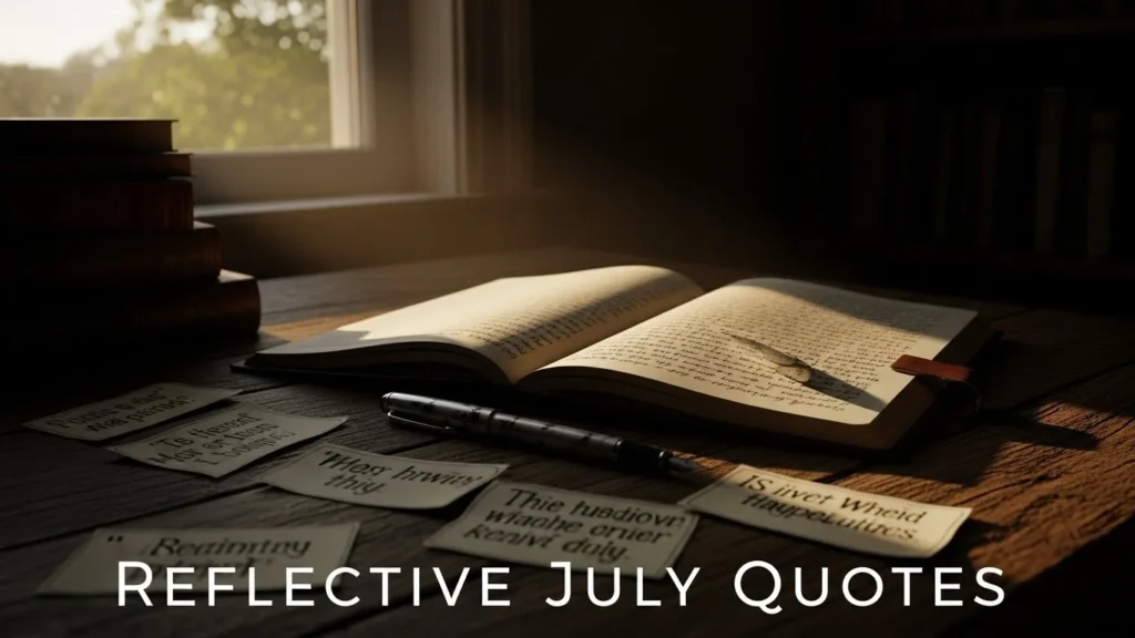 Reflective July Quotes