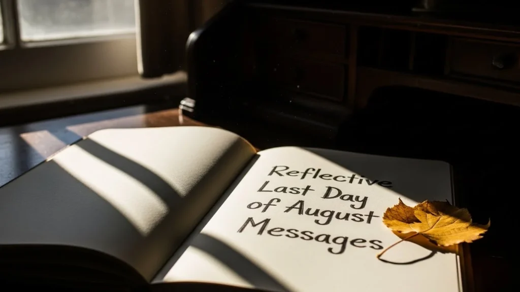 Reflective Last Day of August Messages