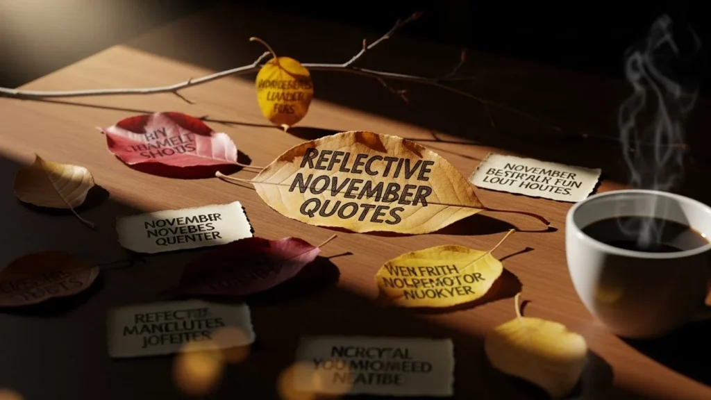 Reflective November Quotes