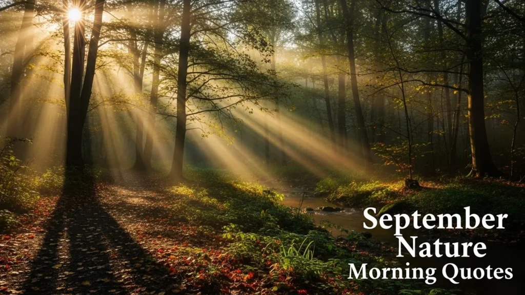 September Nature Morning Quotes