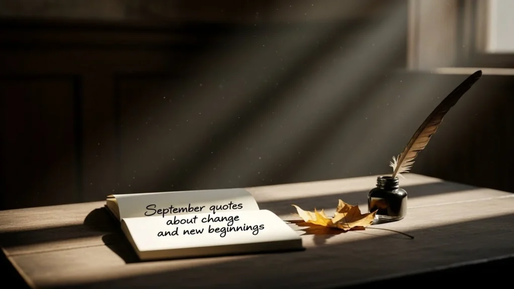 September quotes about change and new beginnings