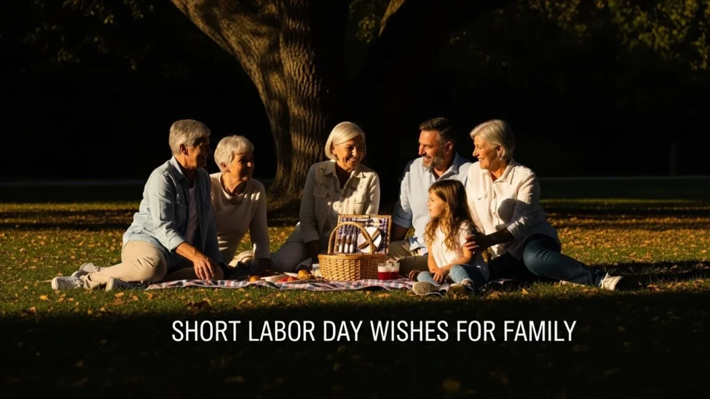 Short Labor Day Wishes for Family