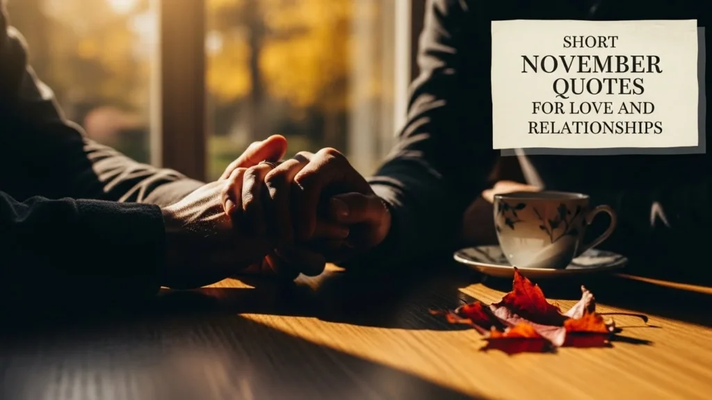 Short November Quotes for Love and Relationships