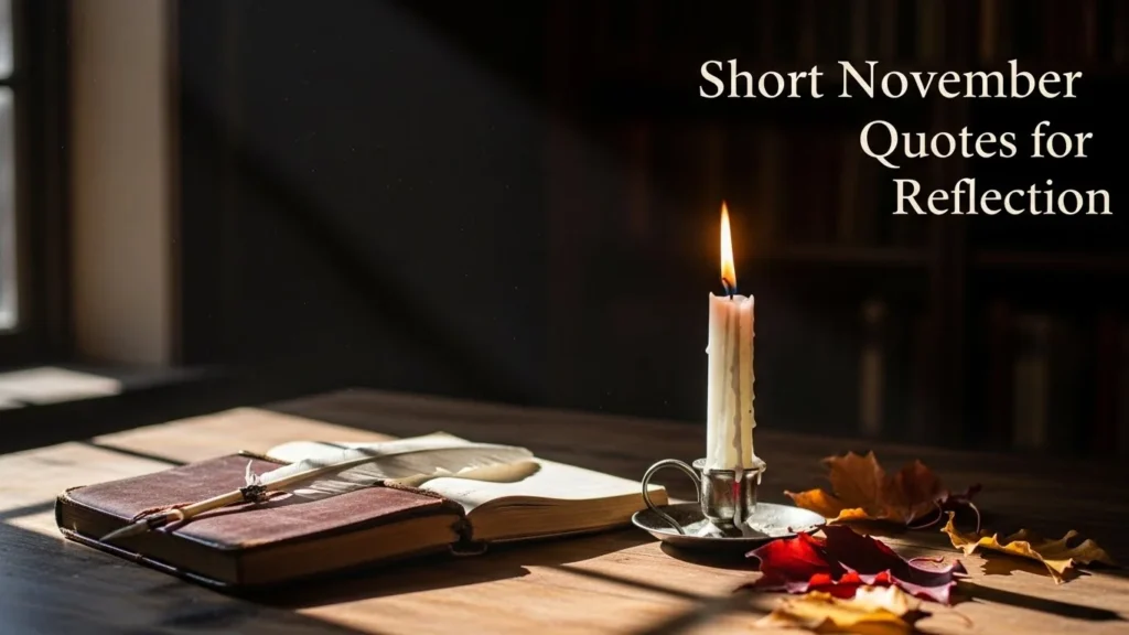 Short November Quotes for Reflection