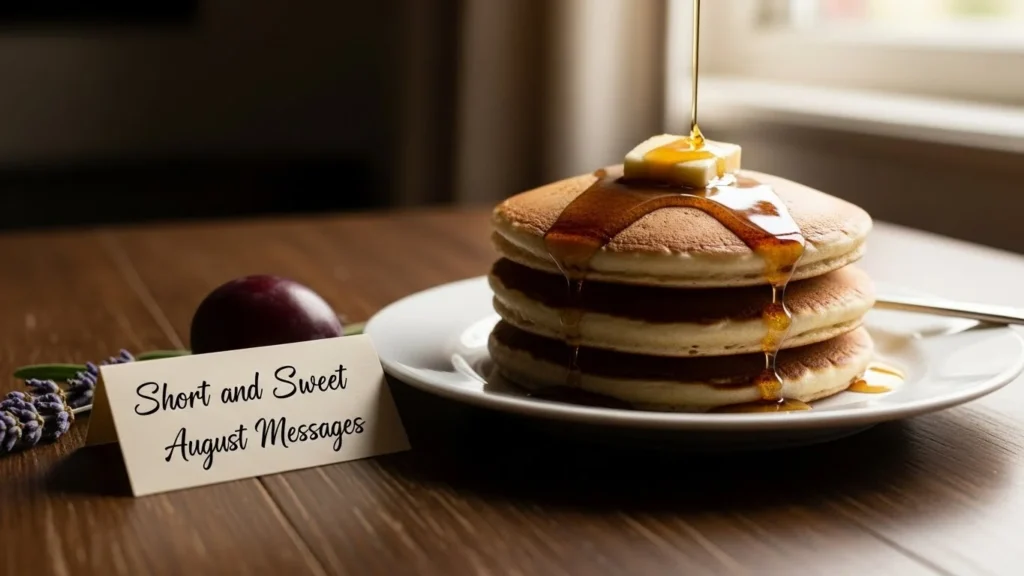 Short and Sweet August Messages