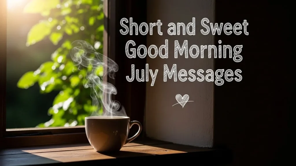 Short and Sweet Good Morning July Messages