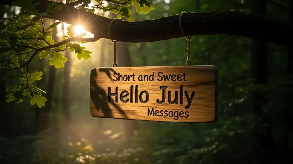 Short and Sweet Hello July Messages