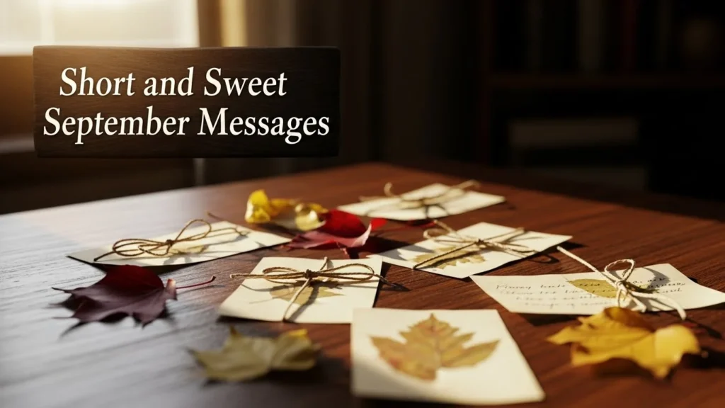 Short and Sweet September Messages