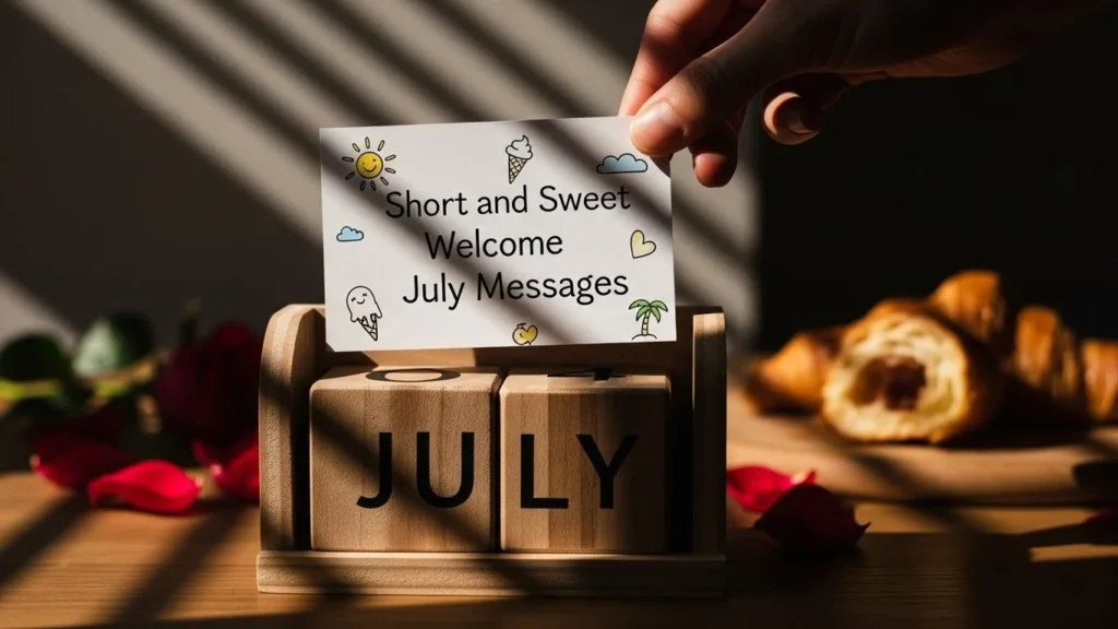 Short and Sweet Welcome July Messages