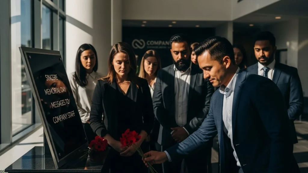 Sincere Memorial Day Messages to Company Staff