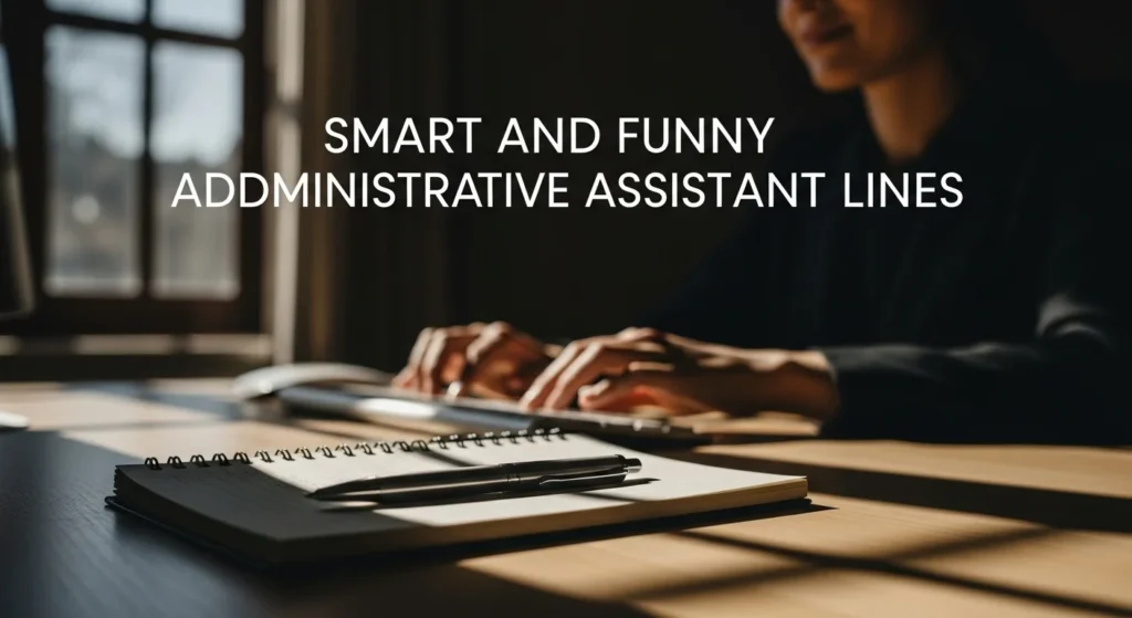 Smart and Funny Administrative Assistant Lines