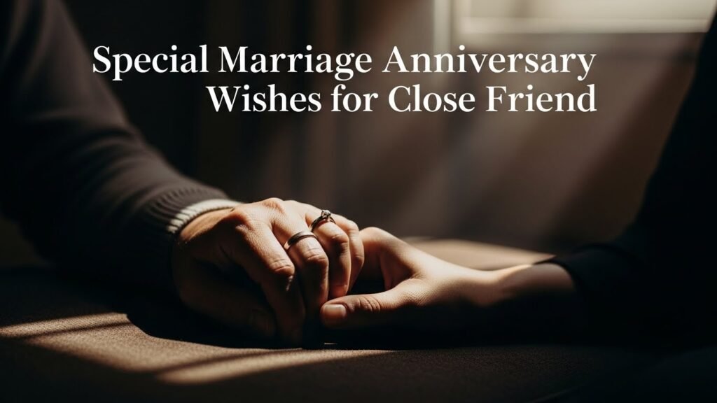 Special Marriage Anniversary Wishes for Close Friend