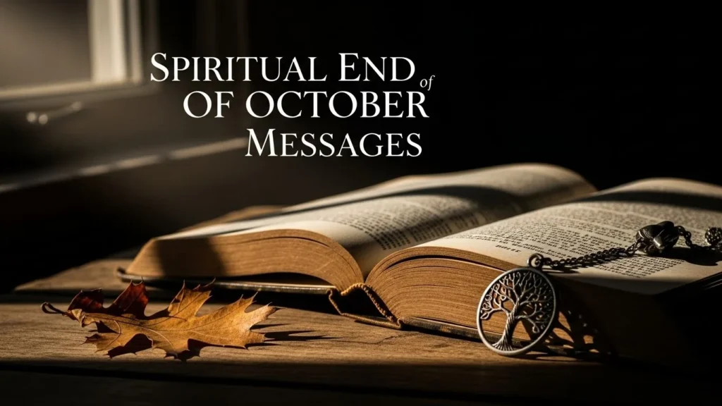 Spiritual End of October Messages