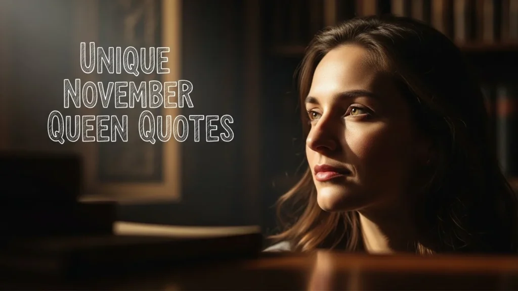 Unique November Queen Quotes