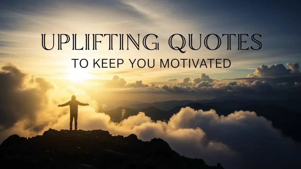 Uplifting Quotes to Keep You Motivated