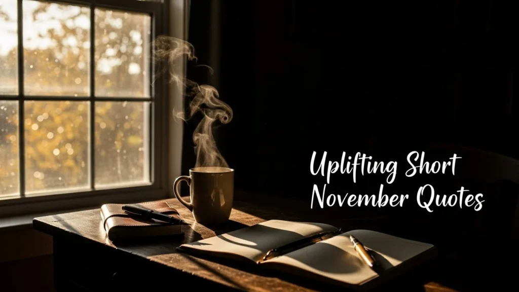 Uplifting Short November Quotes