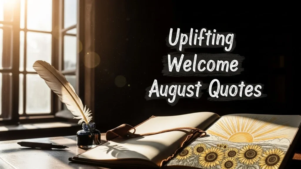 Uplifting Welcome August Quotes