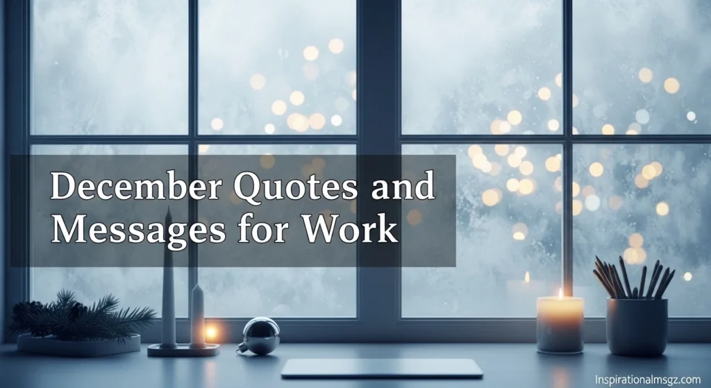 December Quotes and Messages for Work