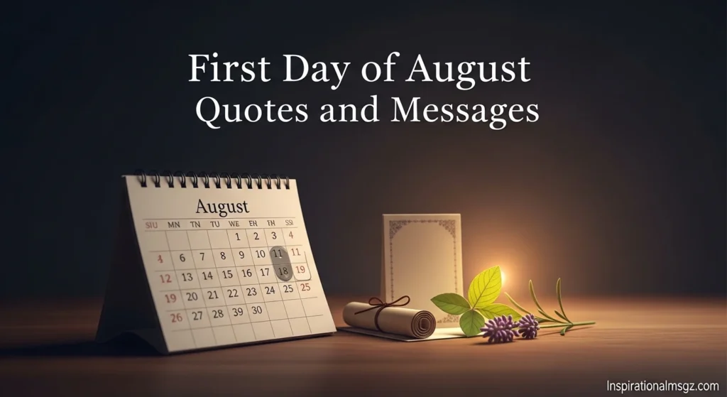 First Day of August Quotes and Messages