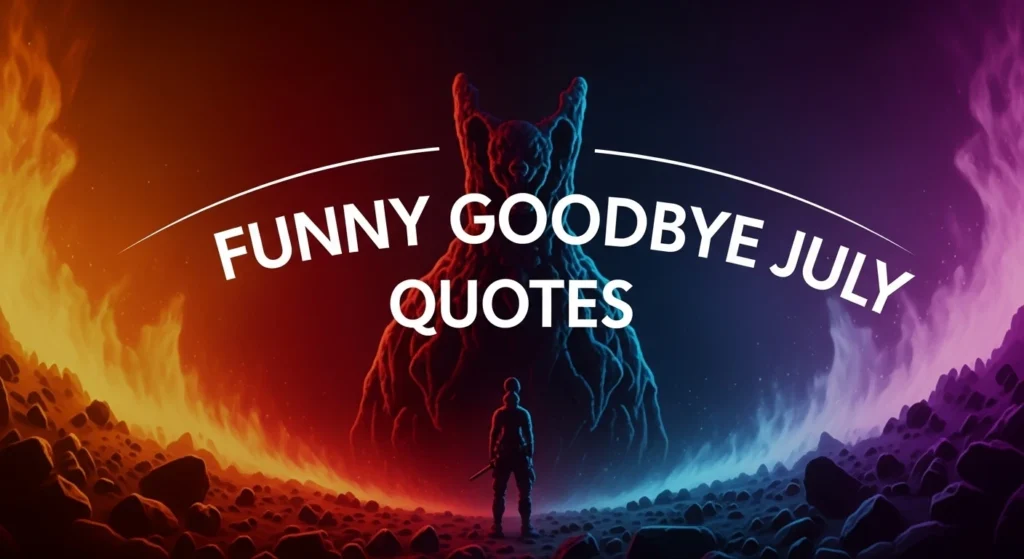 Funny Goodbye July Quotes