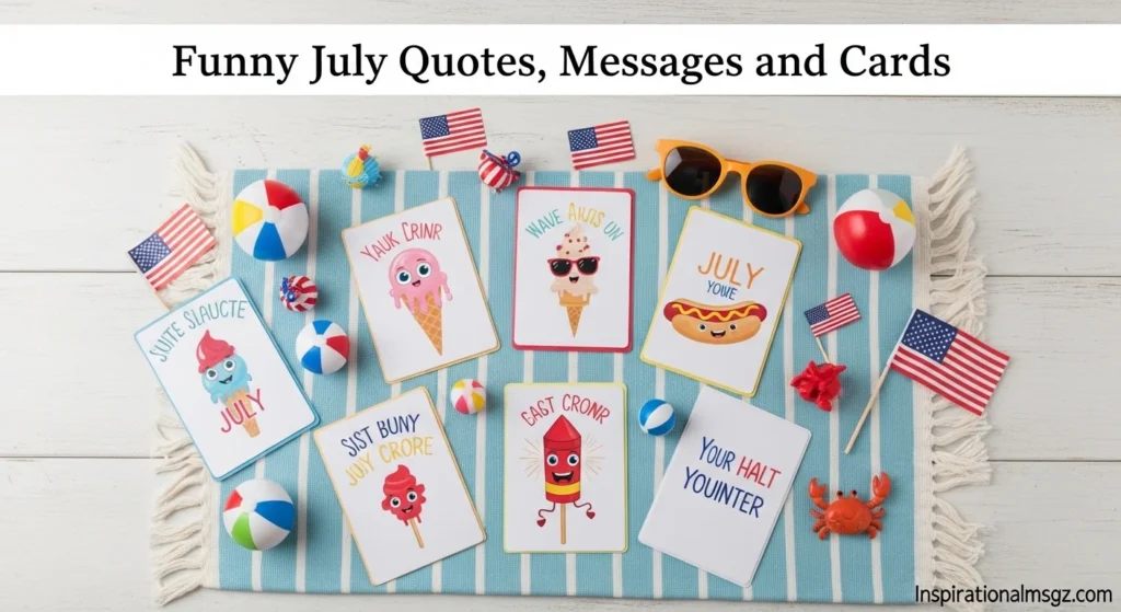 Funny July Quotes, Messages and Cards