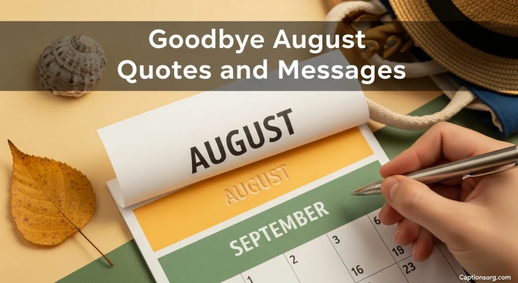 Goodbye August Quotes and Messages