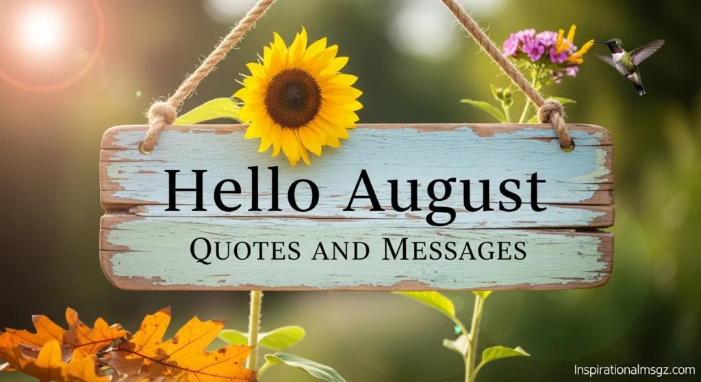 Hello August Quotes and Messages