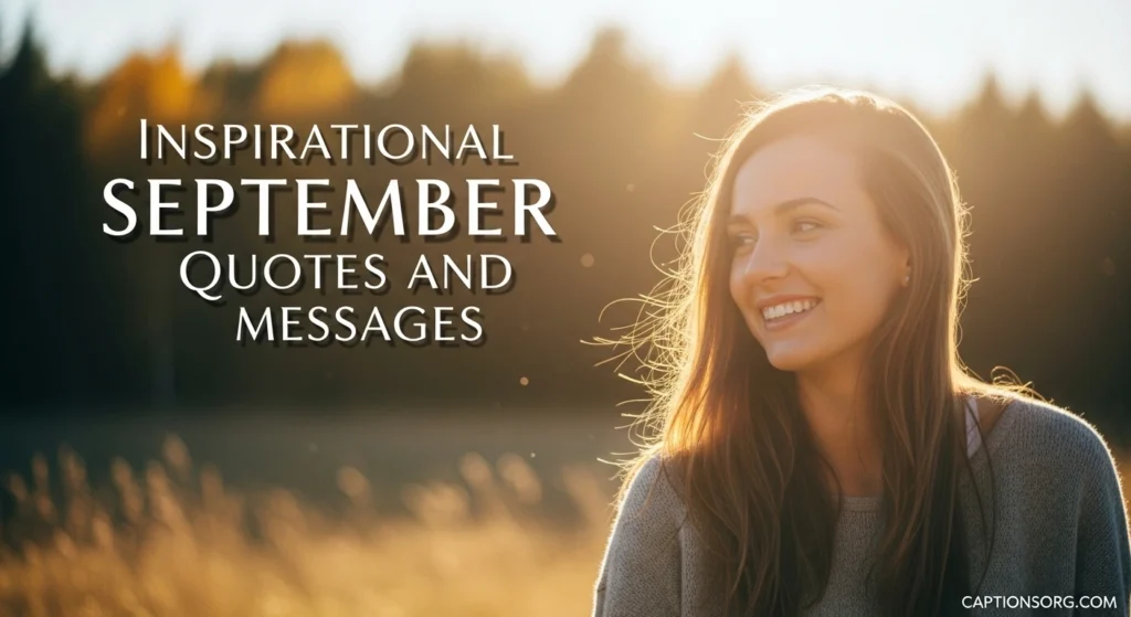 Inspirational September Quotes and Messages