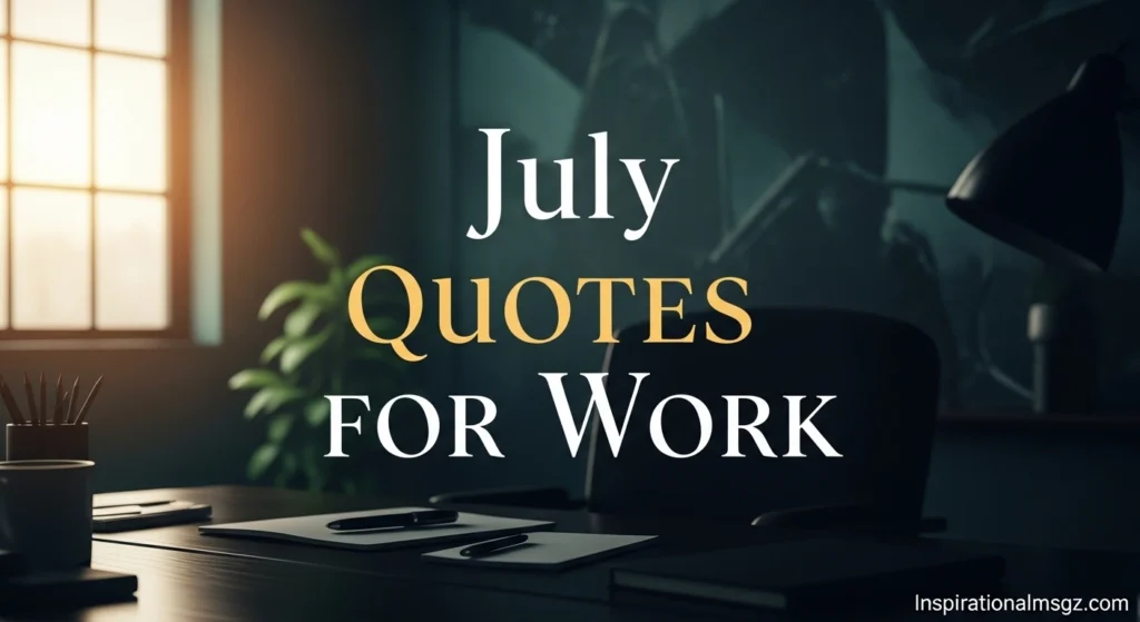 July Quotes for Work