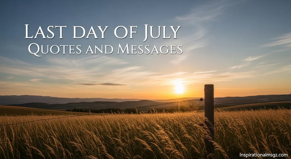 Last Day of July Quotes and Messages