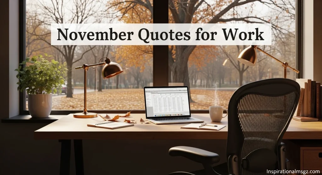 November Quotes for Work