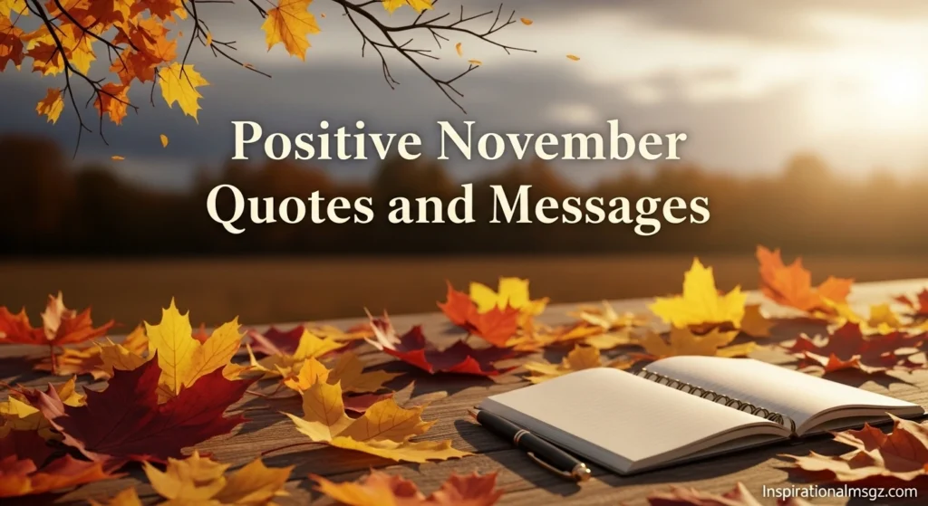 Positive November Quotes and Messages