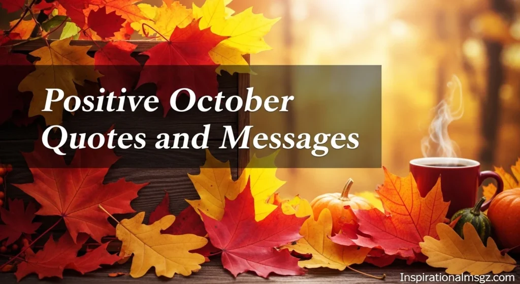 Positive October Quotes and Messages
