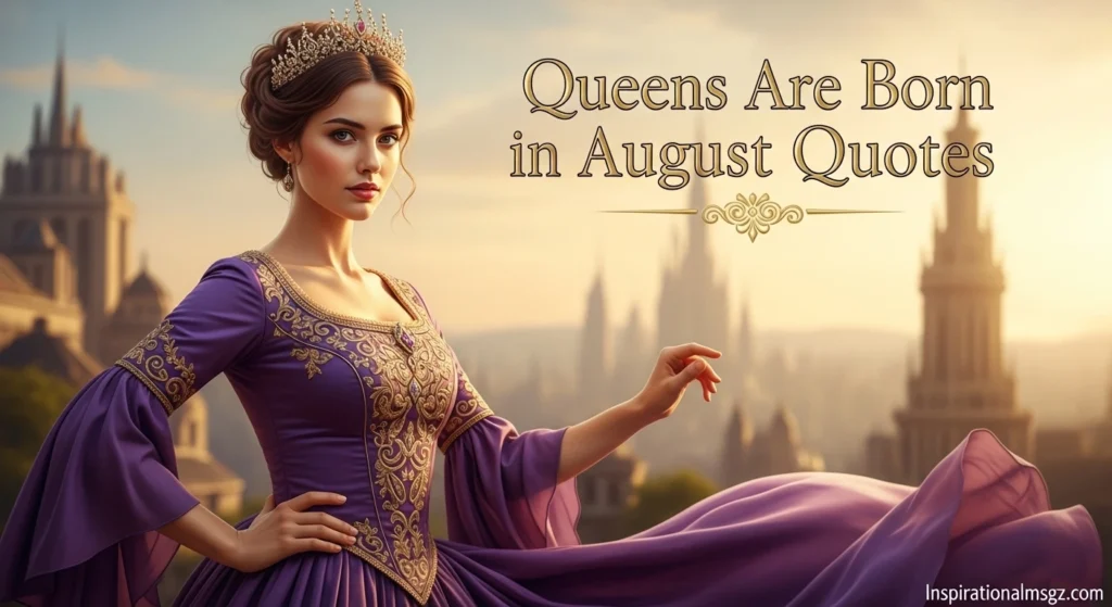 Queens Are Born in August Quotes