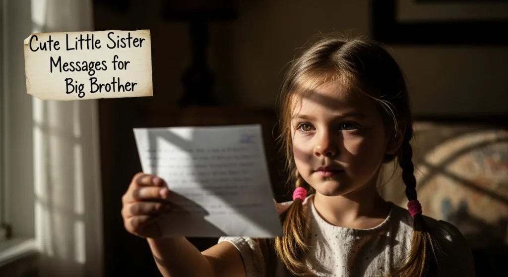 Cute Little Sister Messages for Big Brother