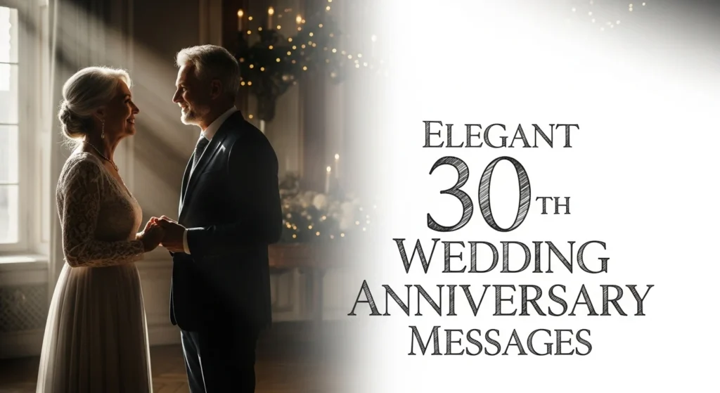 Elegant 30th Wedding Anniversary Messages