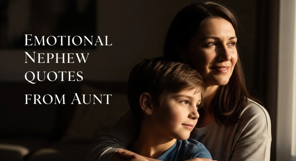 Emotional Nephew Quotes from Aunt