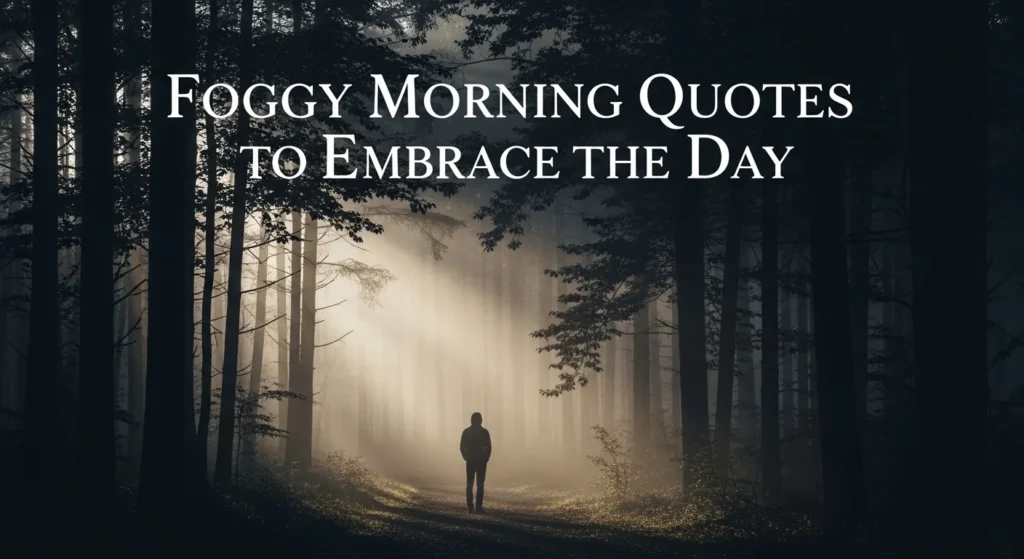 Foggy Morning Quotes to Embrace the Day